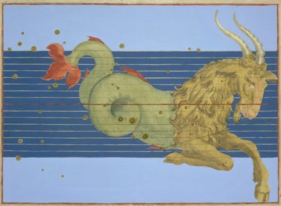Constellation of Capricorn by Johann Bayer